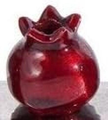 Hanukah Menorah Strip of Colored Pomegranate Candle Holders Designed by Artist (Copper) in Saudi Arabia