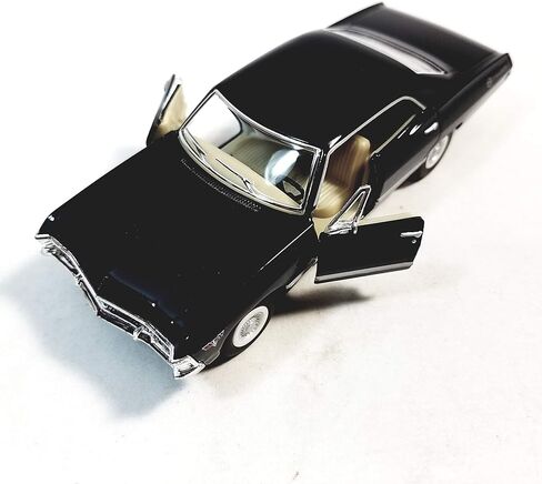 Kinsmart Jet Black 1967 تشيفي إمبالا 4 أبواب هاردتوب 1/43 O مقياس دييكاست سيارة in Saudi Arabia