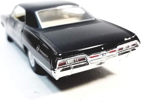 Kinsmart Jet Black 1967 تشيفي إمبالا 4 أبواب هاردتوب 1/43 O مقياس دييكاست سيارة in Saudi Arabia