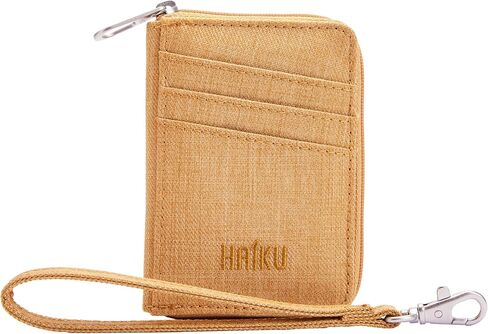 HAIKU Sprout Wallet, Lightweight Small Wristlet Wallet with Zippered Pouch, RFID Pockets, and Removeable Wrist Strap, Honeycomb in Kuwait