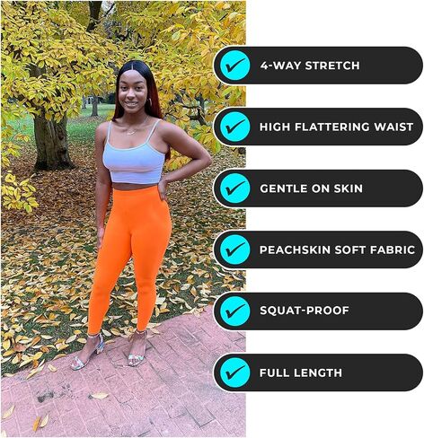 LMB High Waisted Leggings for Women - High Classic Waistband - Extra Soft Fabric, Perfect for Lounging, Yoga in Saudi Arabia