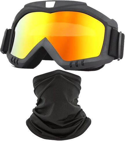 Dirt Bike Goggles with Face Mask, Motorcycle ATV Motocross Ski Goggles Racing Helmet Goggles in Saudi Arabia