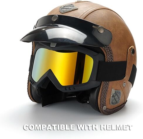 Dirt Bike Goggles with Face Mask, Motorcycle ATV Motocross Ski Goggles Racing Helmet Goggles in Saudi Arabia
