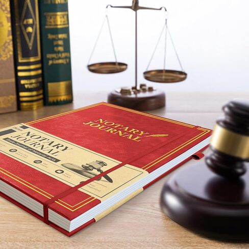 WEMATE Notary Journal Log Book with 480 Record Entries, 12″x8.5″ Hardcover Notary Book - 120gsm Thick Paper, Notary Supplies with 160 Numbered Pages, Large Capacity for Notarial Records (Black) in Kuwait