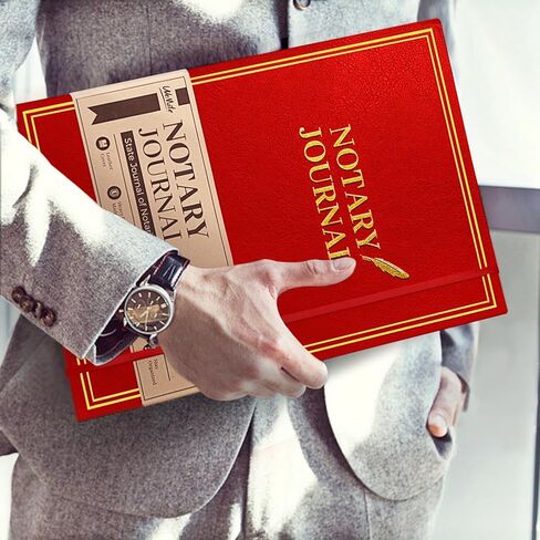 WEMATE Notary Journal Log Book with 480 Record Entries, 12″x8.5″ Hardcover Notary Book - 120gsm Thick Paper, Notary Supplies with 160 Numbered Pages, Large Capacity for Notarial Records (Black) in Kuwait