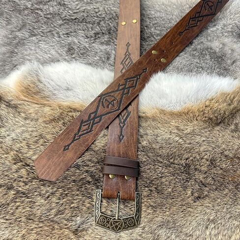 HiiFeuer Medieval Faux Leather Alchemy Set, Witch Pointed Hat for Women, Fantasy Wizard Belt with Potion Vials Waist Pouch in Saudi Arabia
