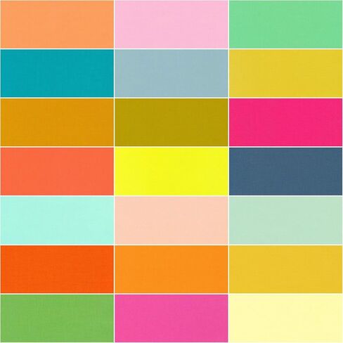 Kona Cotton Solids Summer Days 21 Fat Quarters Robert Kaufman Fabrics FQ-2190-21 in Saudi Arabia