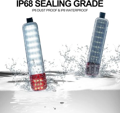 أضواء لوحة الباب متوافقة مع أضواء لوحة الباب Chevy GMC C/K مصابيح المجاملة Silverado/Sierra 1500 3500 2500 HD Yukon XL 1500 2500 أضواء تحذير الباب (OEM: 15021517 15021518) (الذيل الأحمر) in Kuwait