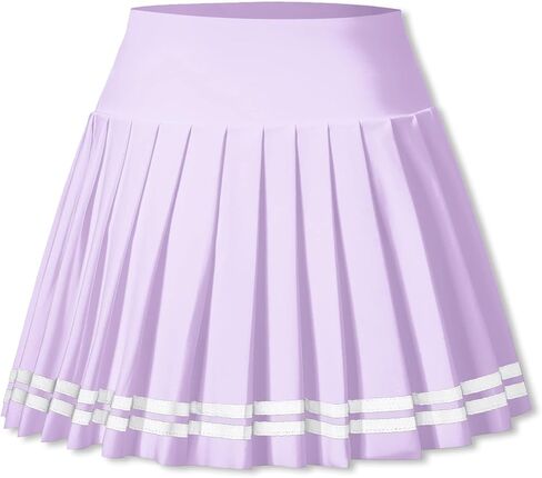 Cromoncent Girls & Womens High Waisted Pleated Tennis Skirt Athletic Skorts with Pockets,2Years - 4XL in Saudi Arabia