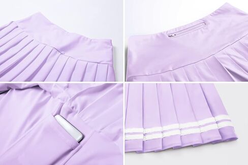 Cromoncent Girls & Womens High Waisted Pleated Tennis Skirt Athletic Skorts with Pockets,2Years - 4XL in Saudi Arabia