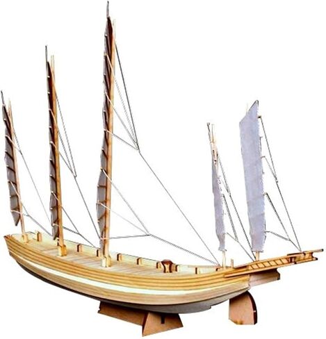 Avtytsda 1/130 Scale DIY Hobby Wooden Ship Science Equipmen Assembly Model Boat Kits Sailing Boat Kit Ship Craft Laser-Cut Model Kits to Build in Saudi Arabia