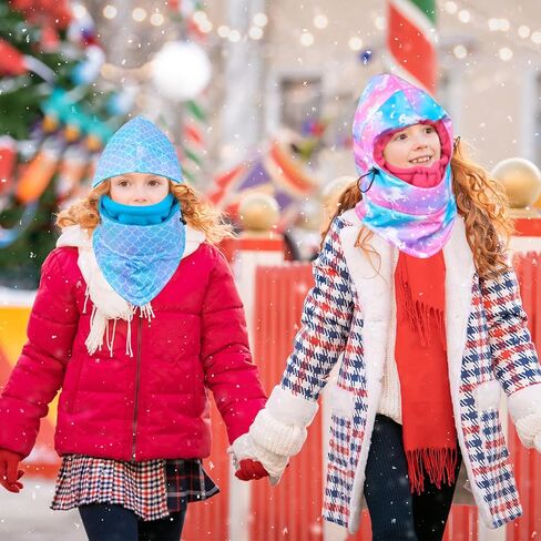 Kids Winter Windproof Hat, Unisex Children Heavyweight Balaclava for Kids, Ski Mask with Thick Warm Fleece Face Cover in Kuwait