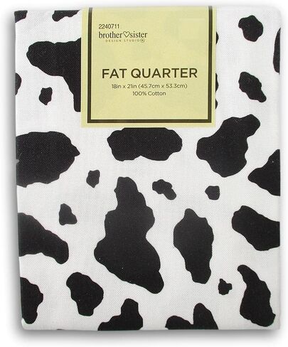 Fat Quarter 100% Cotton for Sewing Crafts - 18 x 21 Inches (Cow Print) in Kuwait
