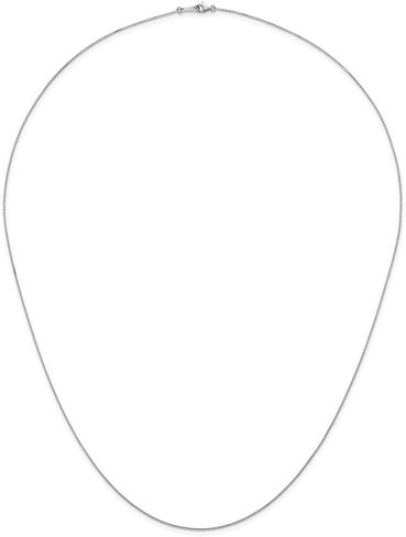 Diamond2Deal 950 Platinum Polished Solid Box Chain Necklace 16" to 24" (Width 0.7 mm to 1.5 mm) in Saudi Arabia