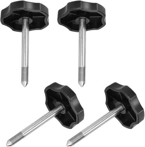 4 PCS Soft Top Door Surround Knobs Kits Window Frame Knobs Screws with Pin Compatible with for 1997-2018 Jeep Wrangler TJ/JK in Saudi Arabia
