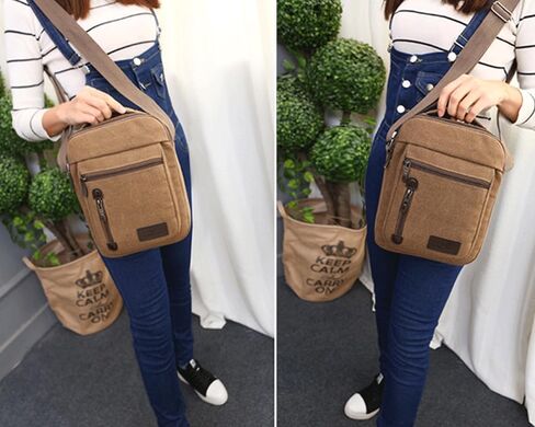 Messenger bag for Men Women, Vintage Canvas Crossbody Bag Shoulder Bag Multi Pocket Purse, Small Messenger Satchel Bag Travel in Saudi Arabia