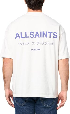 AllSaints Men's Underground Short Sleeve Crew Neck Shirt in Kuwait