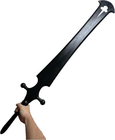 Fantasy Medieval Asta's Foam Clover Grimoire Sword Replica for Halloween and Xmas - Two Hand Sword - 57 inch in Kuwait