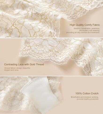 SHARICCA Lace Boyshort Underwear for Women Sexy Cheeky Boy Shorts Panties Soft V-shape Boxers Briefs Pack in Saudi Arabia