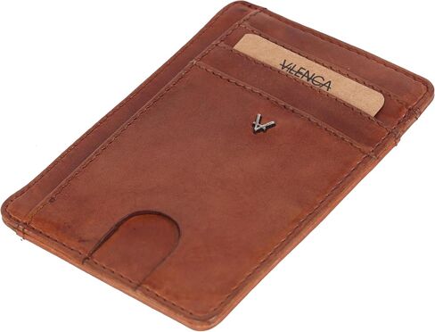 Genuine Leather RFID-Blocking Card Holder: Sleek Design for Style, Functionality & Ultimate Security (Red) in Kuwait
