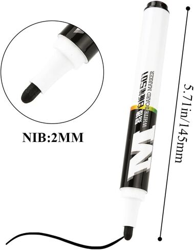 M&G Dry Erase Markers Fine Tip Whiteboard Markers- 20 Pack Low Odor Large Capacity Markers, Ideal for Classroom School Office Home Use on Whiteboard Plastic Glass Metal (14 Black+4 Blue+2 Red) in Saudi Arabia