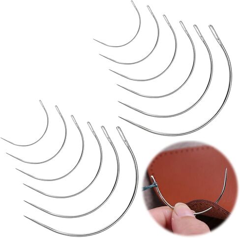 إبر منحنية، إبر منحنية، إبر رفيعة، منحنية، إبر تنجيد، إبر سرج، إبر باروكة C منحنية، إبرة سرج جلدية مستديرة، إبرة خياطة منحنية، إبرة خياطة جلدية in Kuwait