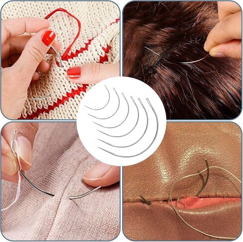 إبر منحنية، إبر منحنية، إبر رفيعة، منحنية، إبر تنجيد، إبر سرج، إبر باروكة C منحنية، إبرة سرج جلدية مستديرة، إبرة خياطة منحنية، إبرة خياطة جلدية in Kuwait