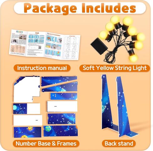 imprsv Marquee Numbers Construction 2nd-Birthday Decorations: 3ft Large Light Up Number 2 Truck Vehicles Two Year Old Party Decor Favors Second Birthday Decoration in Saudi Arabia