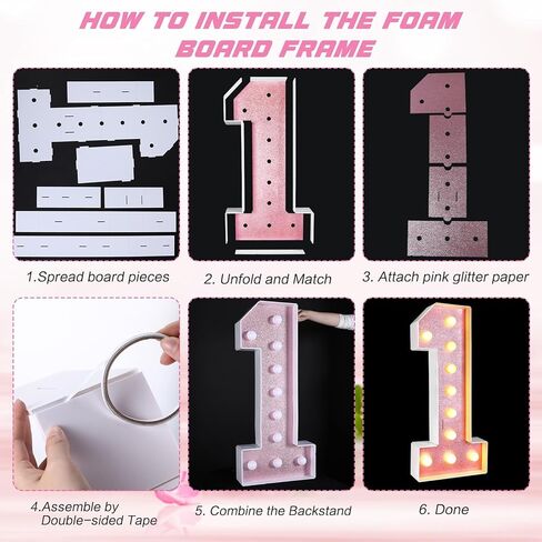 أرقام مضيئة بطول 3 أقدام، أرقام سرادق عملاقة، أرقام فسيفساء للبالونات، علامات أرقام مضيئة كبيرة لتزيين حفلات الزفاف والذكرى السنوية لعيد الميلاد (رقم 1) in Kuwait