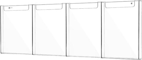 Barydat Acrylic Brochure Holder, 8.5 x 11 Inches Flyer Holder Magazine Display Holder Wall Mount Pamphlet Holder Clear Plastic Brochure Stand Literature Holder Mail Holder for Office Classroom Home in Saudi Arabia