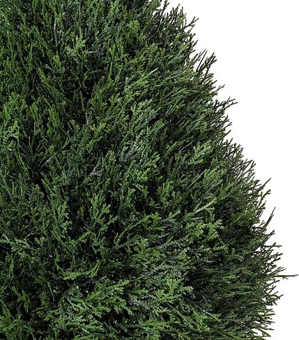 Vickerman 24" Artificial Potted Cedar Teardrop Shaped Bush - Realistic Faux Cedar Topiary Decoration - for Indoor/Outdoor Use - Reliable and Durable in Saudi Arabia