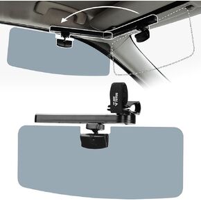 JOYTUTUS Car Sun Visor Extender for SUV Truck, Rotatable Sun Visor for Car Window Windshield, Polarized Sun Visor Extention with Lastest Adjustable Angle and Slide Rail Design, Anti-Glare Protection