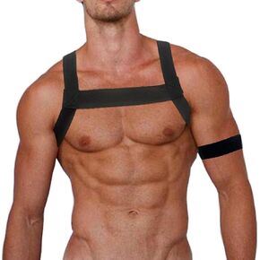 Men's Shoulder Strap Chest Harness Sexy Lingerie Lingerie Elastic Shoulder Muscle Bands