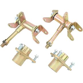 Front Steering Strut Knuckle Spindle Set, Front Steering Strut Knuckle Spindle Left Right Brake Disc Wheel Axle Hub Stub Axle for ATV Karts Off Road UTV Quads