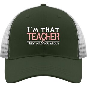 I'm That Teacher They Told You About Sun Hat Men Cap Fishing Hat Gifts for Girlfriends Cool Caps
