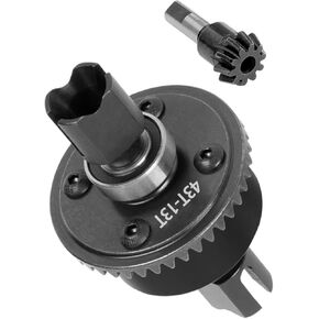 RC 43T Differential & 13T Main Gear Upgrades Part for Arrma 1/7 Fireteam Felony Infraction Mojave 6s BLX Limitless,1/8 Kraton Notorious Outcast Talion Typhon 6s BLX,Black