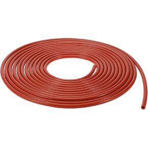Silicone Vacuum Tubing Hose Automotive Vacuum Line High Temperature 50FT 1/8" 3mm ID 2mm Thickness 1 Pcs Red