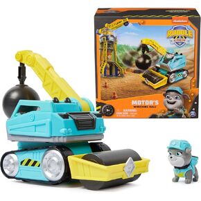 Rubble & Crew, Motor’s Wrecking Ball Toy Truck with Action Figure and Movable Construction Toys, Kids Toys for Ages 3 and Up