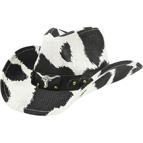 QWINEE قبعة رعاة البقر الغربية الكلاسيكية قبعات رعاة البقر الغربية الكلاسيكية مع حزام عريض متعدد الألوان مقاس واحد in Kuwait