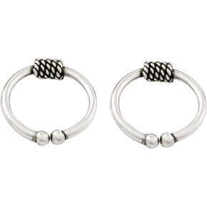 NOVICA Artisan Handmade Sterling Silver Ear Cuffs Pair of Modern Thai Earrings No Stone Thailand [0.5 in Diam. 0.1 in W] ' Sleek Braid' Pair