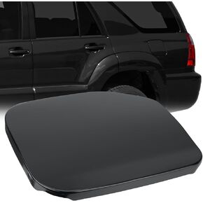 77350-35050 Fuel Gas Tank Door Black Steel Bed Gas Cover Cap Compatible with 2003-2009 Toyota 4Runner