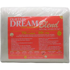 Quilters Dream Blend Natural 70 Cotton 30 Poly Queen Batting