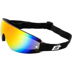 Birdz Eyewear Wing Skydiving Parasailing Goggles with One Piece ReflecTech Red Mirror Lens