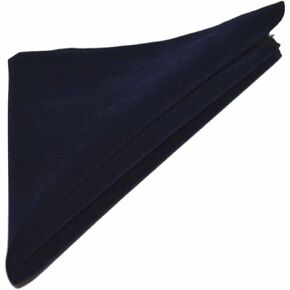 King & Priory Luxury Navy Blue Velvet Pocket Square, Handkerchief