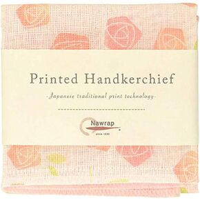 Eco-Friendly, Japanese Printed Handkerchief Cloth, Rose Flower Print