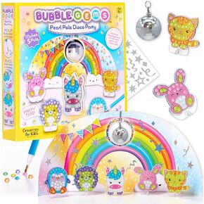 Creativity for Kids Bubble Gem Art: Pearl Pals, Disco Party Craft Kits, Arts and Crafts for Kids Ages 6-8+, Kids Toys and Unicorn Gifts for Girls, DIY Diamond Painting Kits for Kids