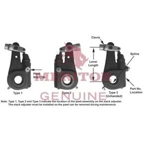 Meritor Genuine Slack Adjuster without Clevis - R802041