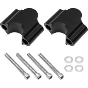 7/8" 30mm Height Handlebar Risers replacement for KLR650 ATV Dirt Bike Black