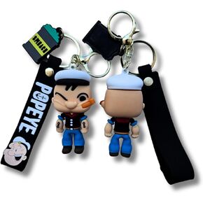 Popeye Keychain, Kids Keychain, Keychain for gift, Bag Pendant, car decoration, Various