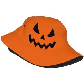 Halloween Bucket Hat Pumpkin Bucket Hat for Women Men Funny Fisherman Fishing Sun Cap Outdoor Holiday